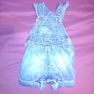 Vintage Gap Denim Overalls For Baby